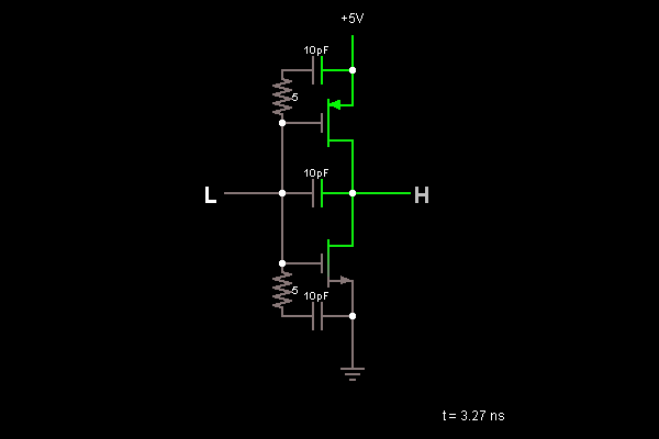 CMOS Inverter (with capacitance)